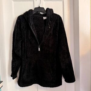 Black super soft Sherpa Victorias Secret Pink hoodie